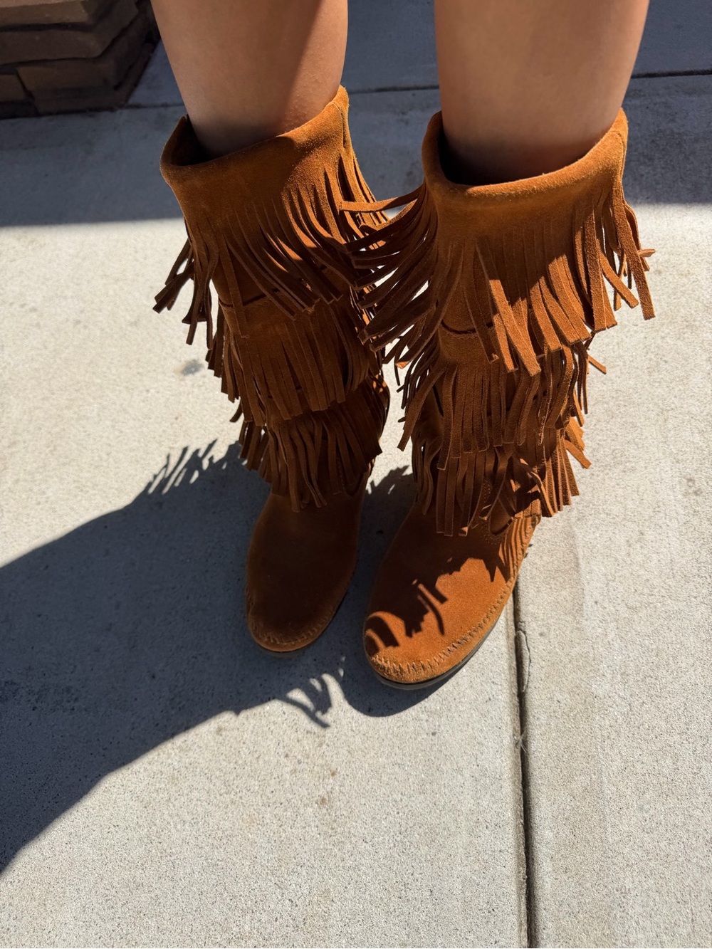 Minnetonka 3-Layer Fringe Boots